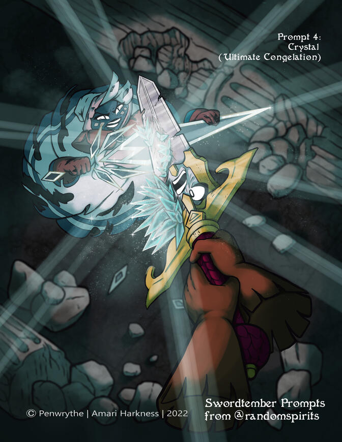 Gwuenevere fighting General Tristan - Swordtember 2022 - World of Relics