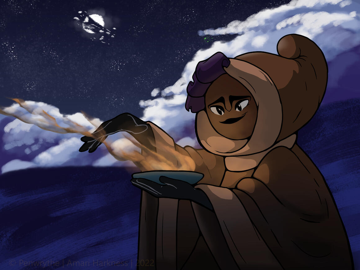 Mennathrenna Casting Fire - World of Relics