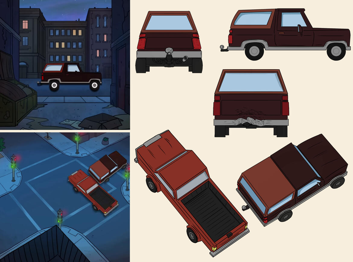 Story 1 Red Car Assets